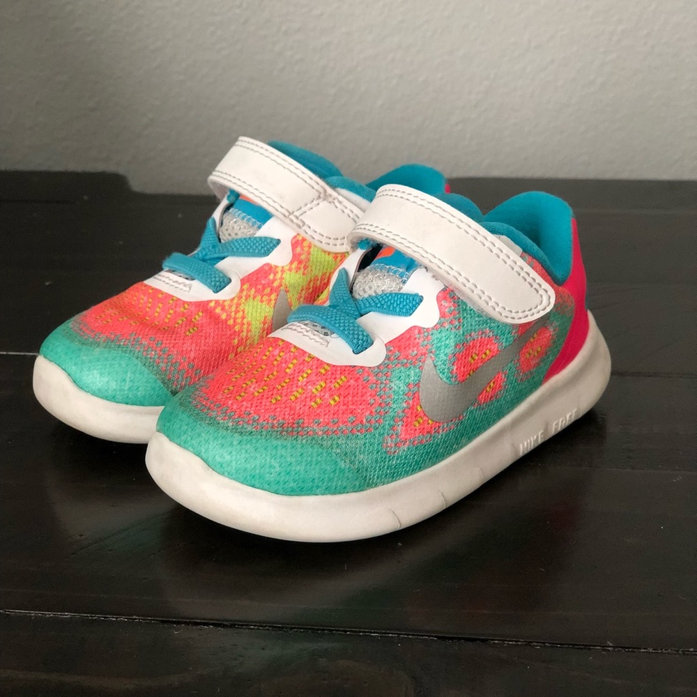 Multicolored Nike Free